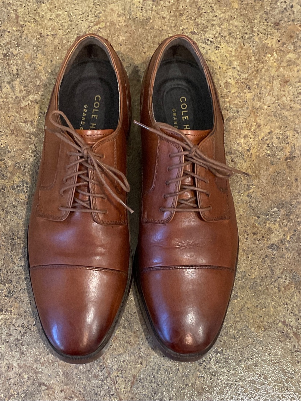 Cole Haan Men's Jay Grand Cap Toe Oxford in the British Tan